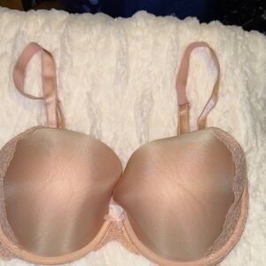 Victoria's Secret Satin Bra in Blush